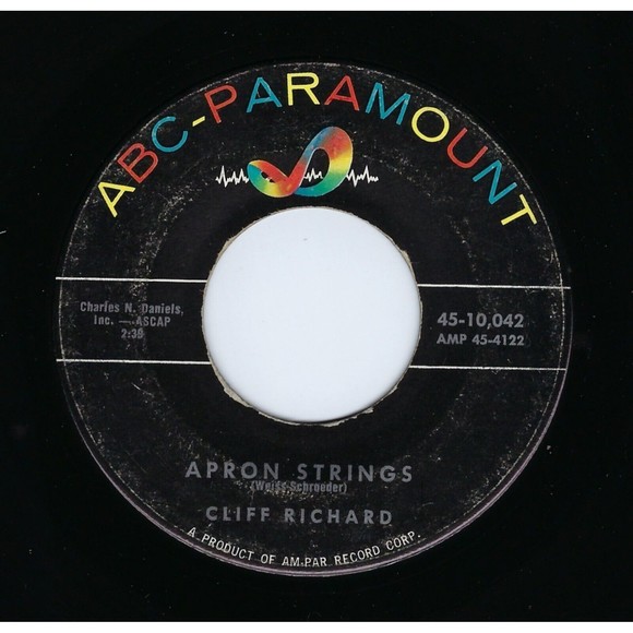 Cliff Richard Vinyl 45 Living / Apron Strings on ABC-Paramount VG Rock - Picture 2 of 2
